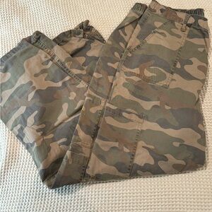 No Boundaries Women's Camouflage Wide Leg Pants
